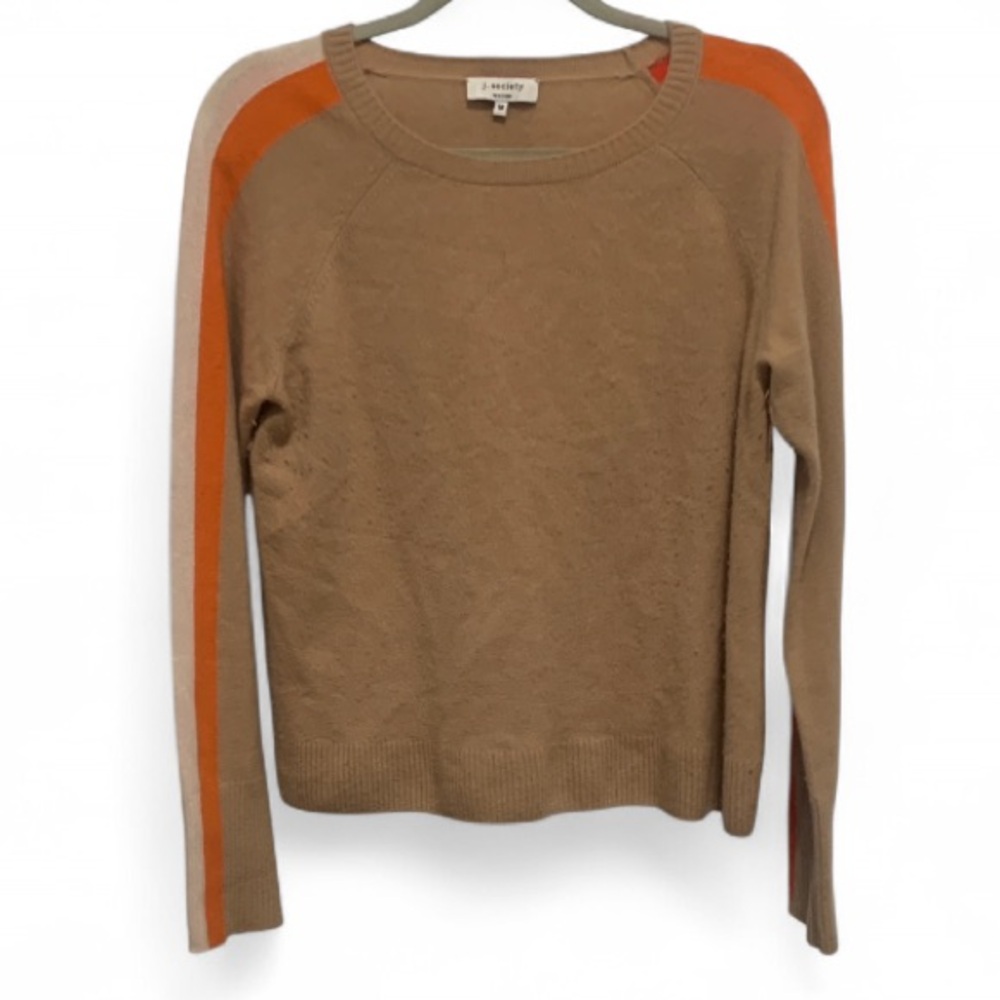J Society Tan Cashmere Pullover Sweater